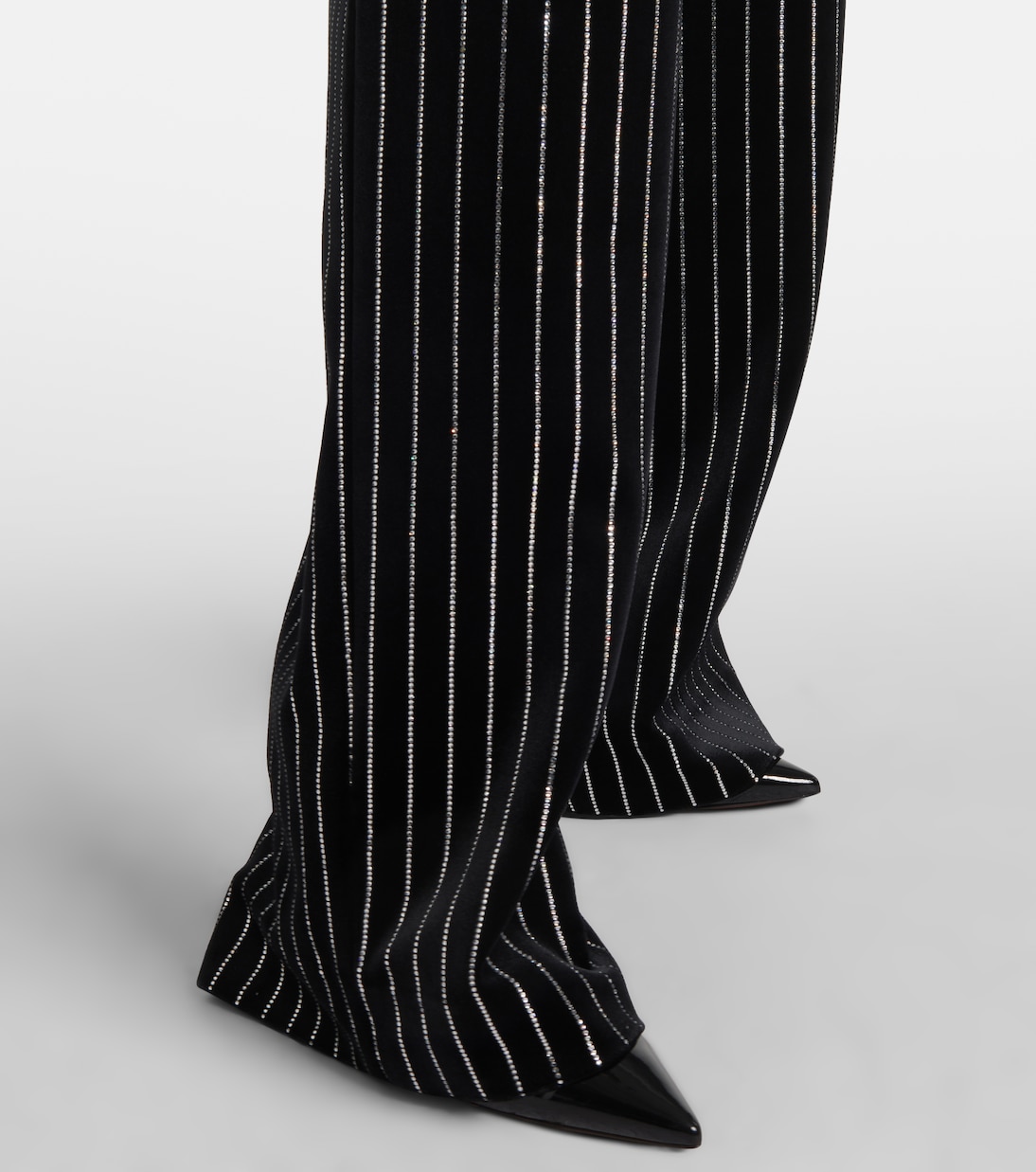 Pantaloni in velluto con cristalli | Alex Perry