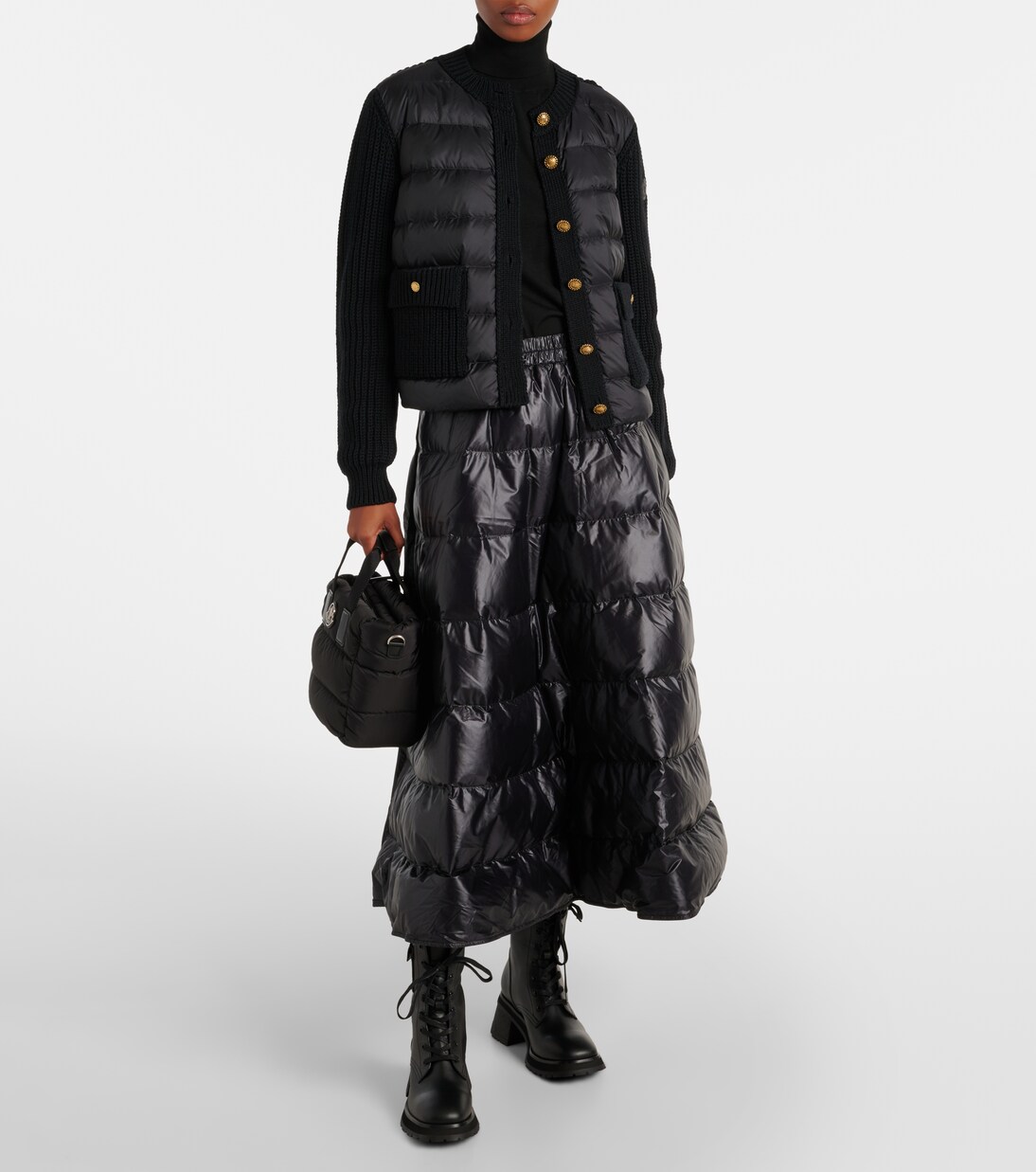 Down-paneled virgin wool cardigan | Moncler