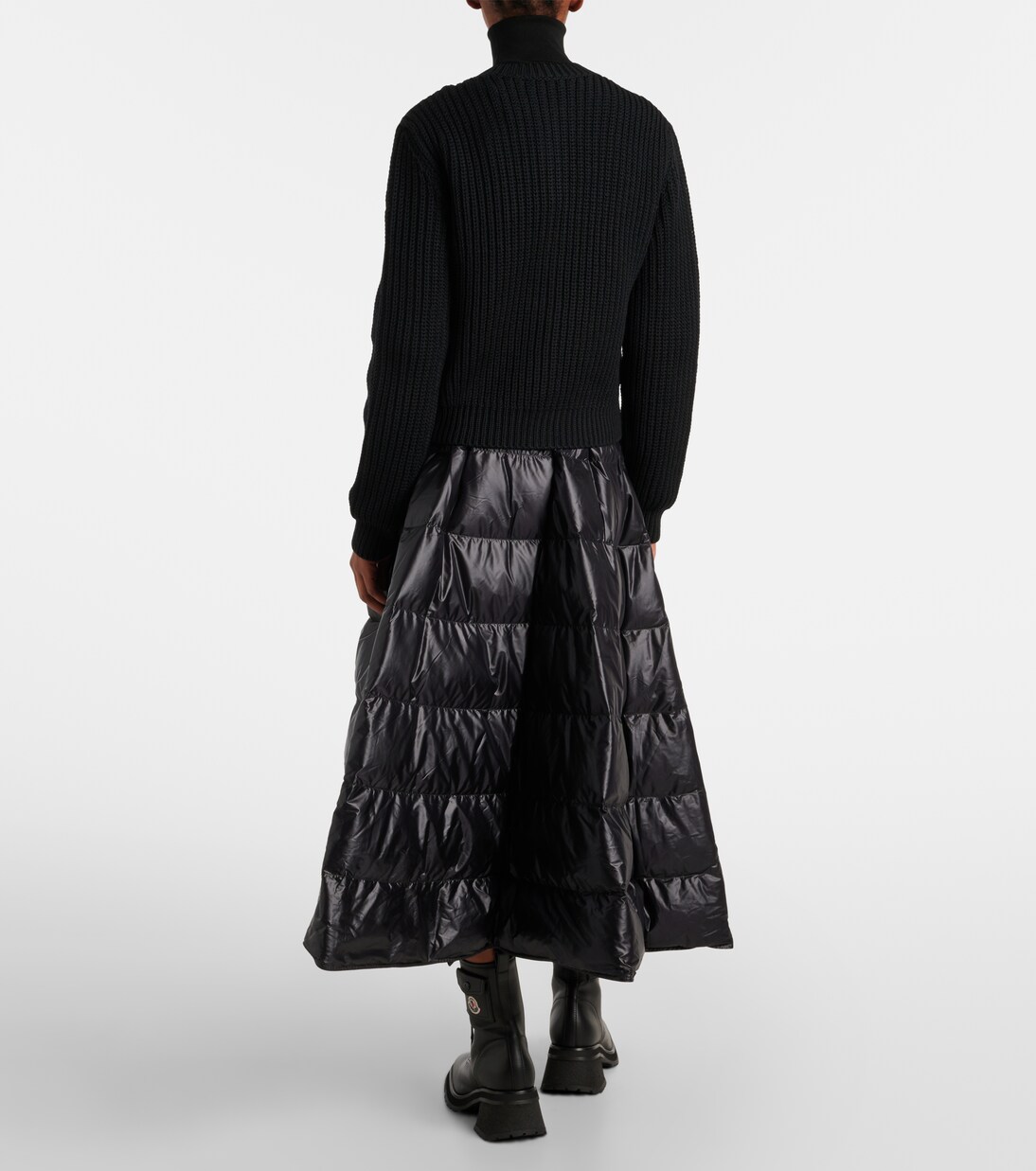 Down-paneled virgin wool cardigan | Moncler