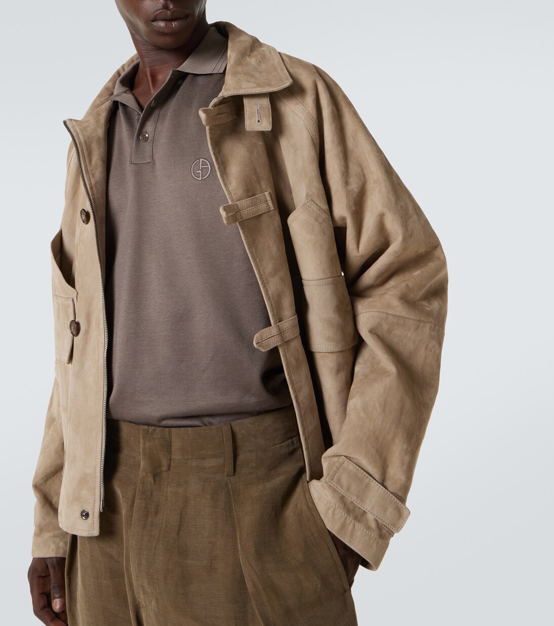 Polo in seta, lino e cotone | Giorgio Armani