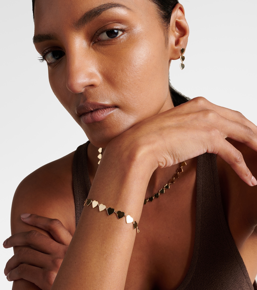 Bracelet Pure Heart Eternity en or 14 ct | Sydney Evan