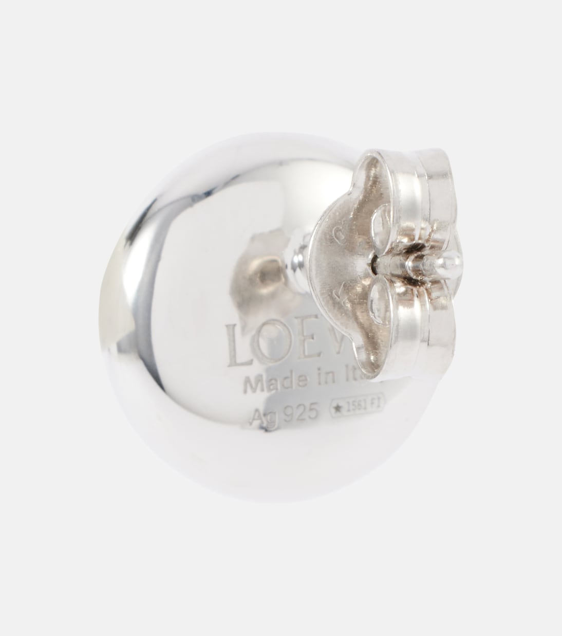 Orecchini Anagram Pebble in argento sterling  | Loewe