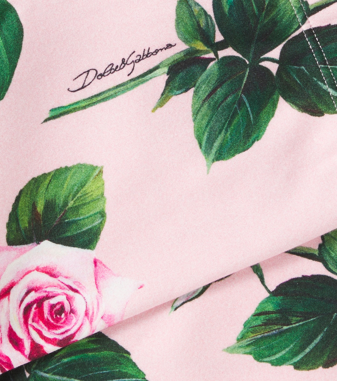Bébé – Legging en coton mélangé à fleurs | Dolce&Gabbana Kids