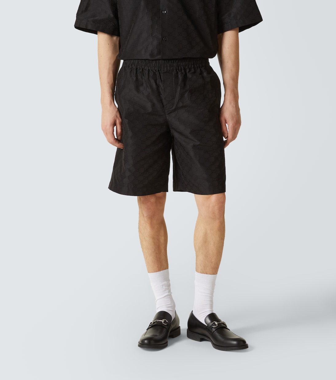 Shorts GG aus Baumwolle und Seide | Gucci
