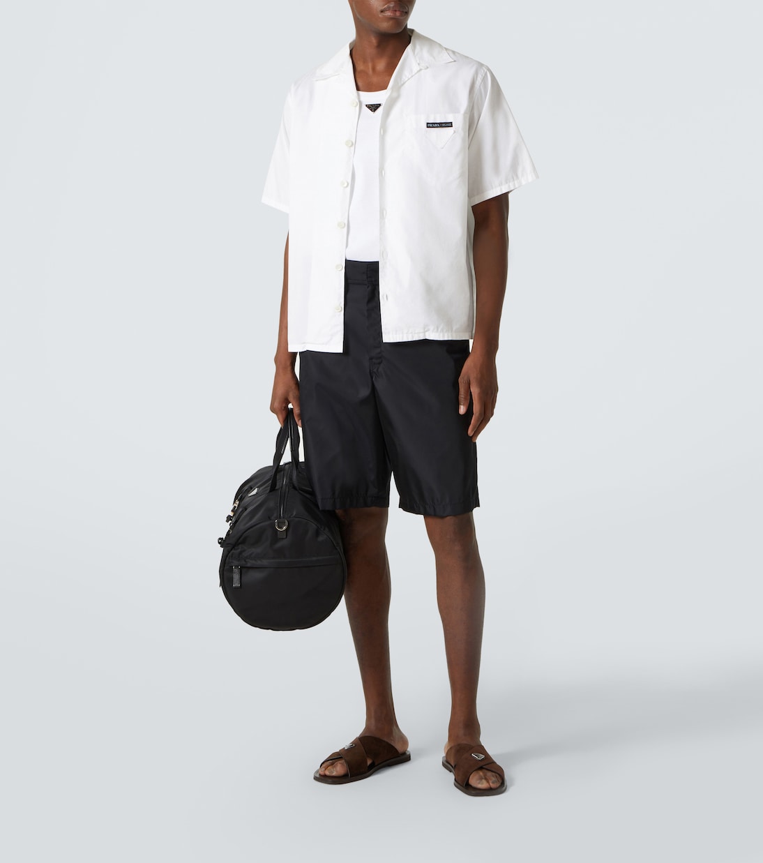 Sandali in suede e pelle | Prada