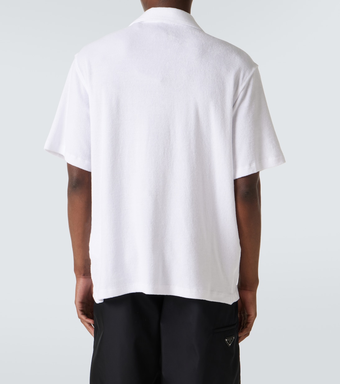 Camicia bowling in spugna di cotone | Prada