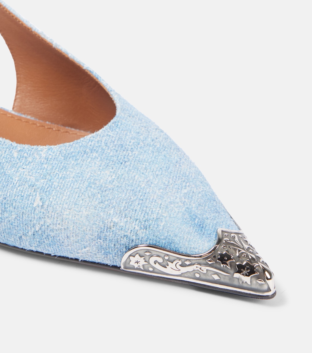 Escarpins slingback Jessica Western 35 en daim | Paris Texas