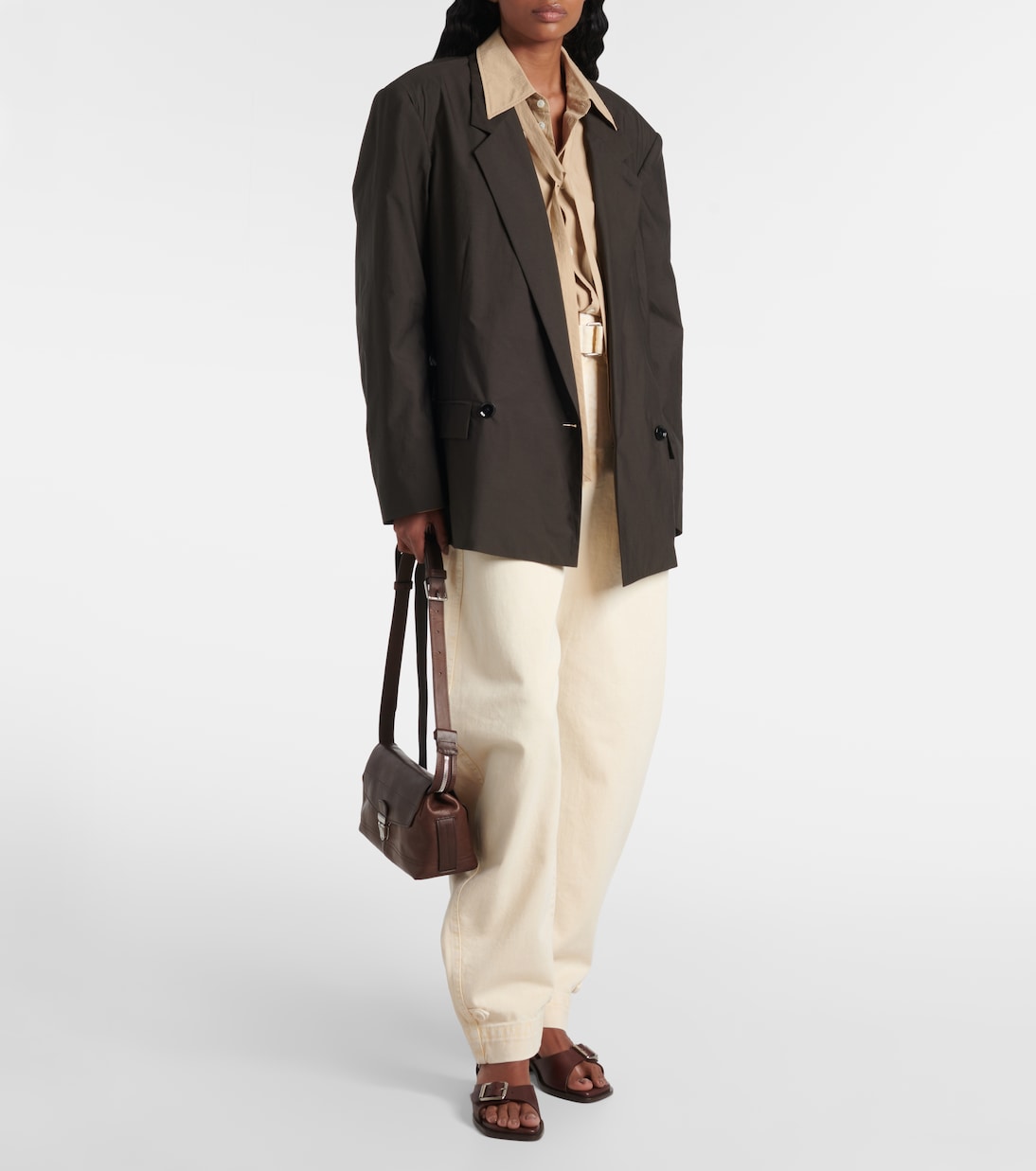 Borsa a spalla Gear Small in pelle | Lemaire