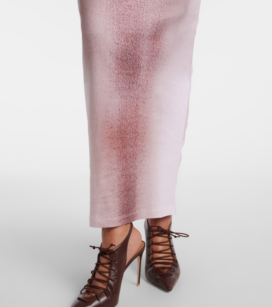 Trompe l'oeil cotton-blend maxi dress | Jean Paul Gaultier