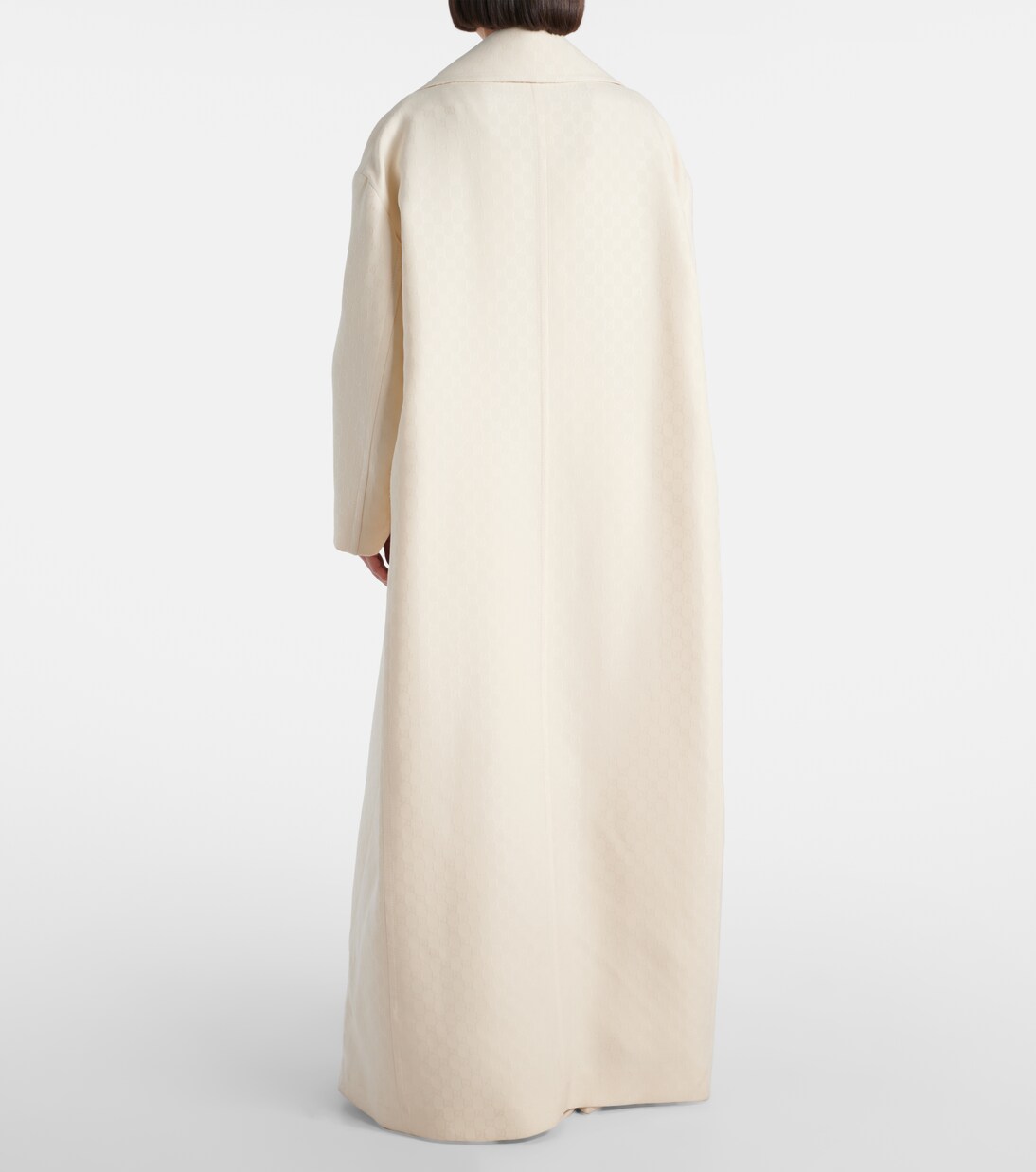Abrigo de crepé con GG en jacquard | Gucci