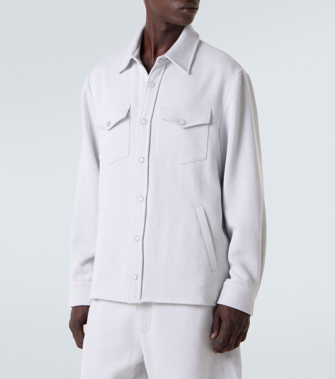 Chaqueta Explorer de denim de cachemir y algodón | God's True Cashmere