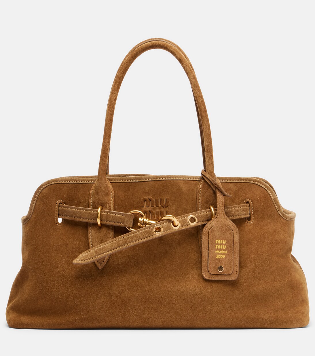 Adventure suede tote bag | Miu Miu