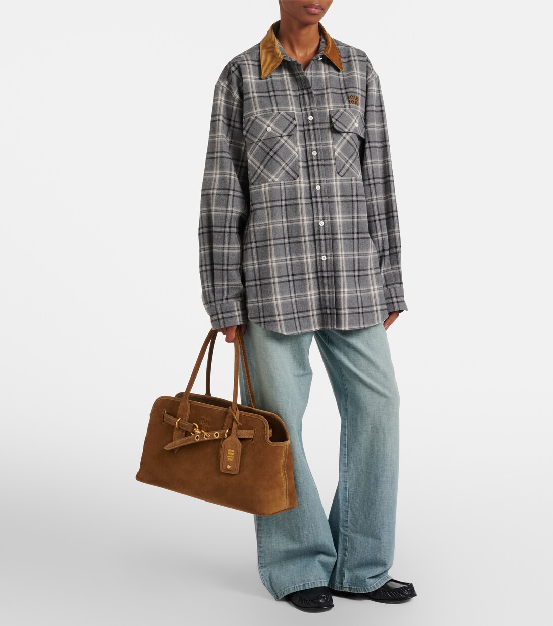 Adventure suede tote bag | Miu Miu