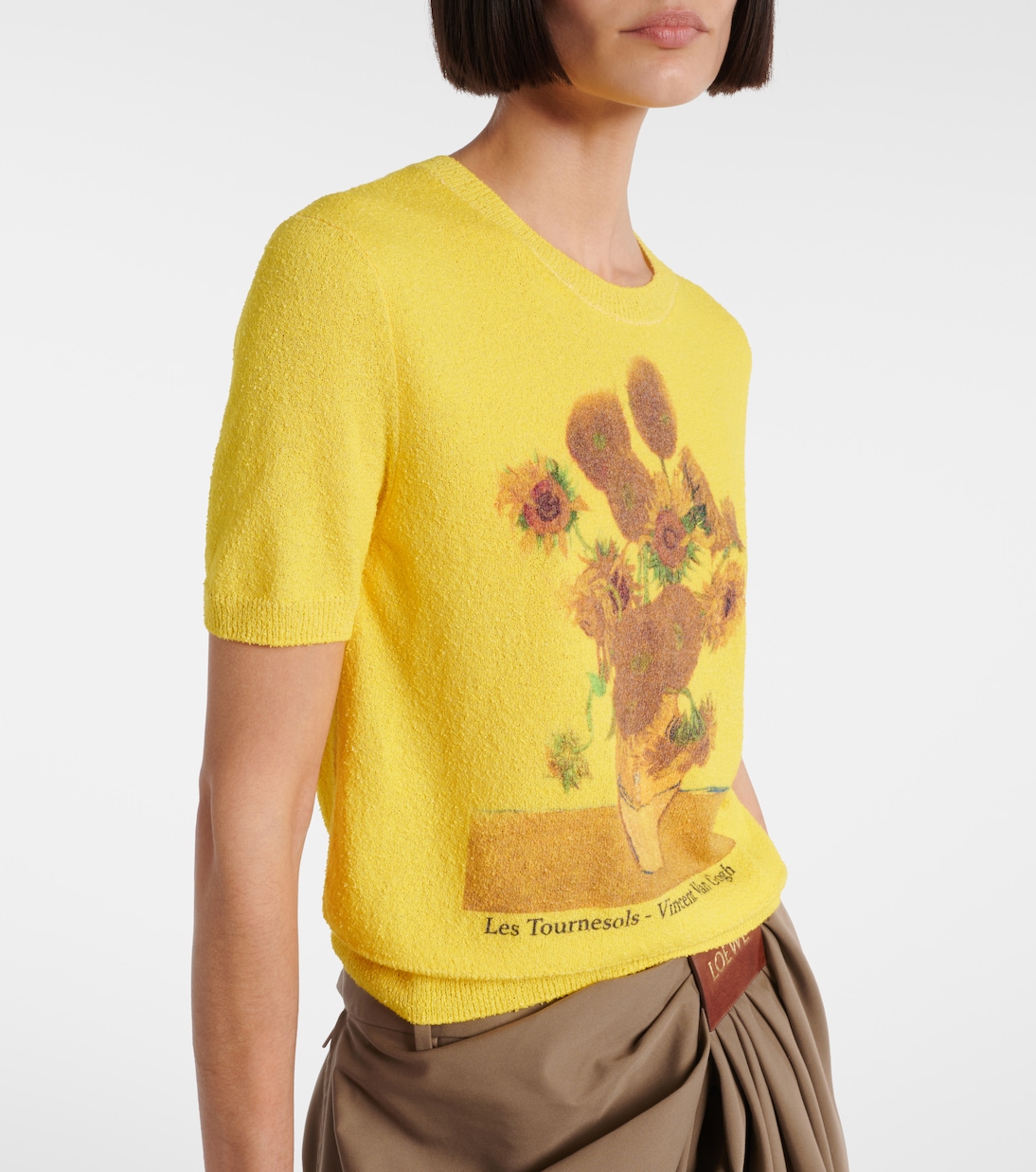Camiseta en mezcla de algodón estampada | Loewe