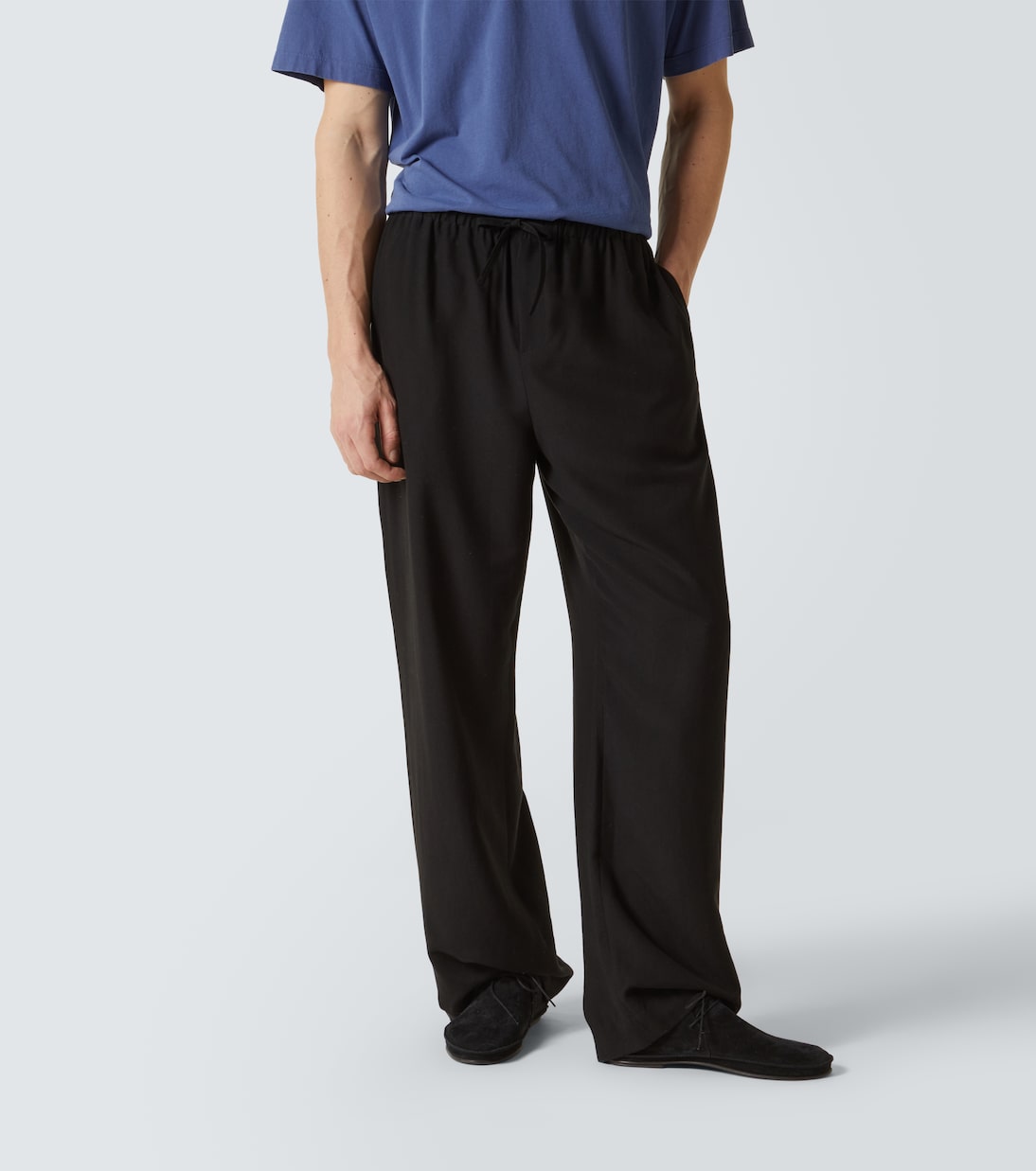 Pantalon ample Xon en coton et soie | The Row