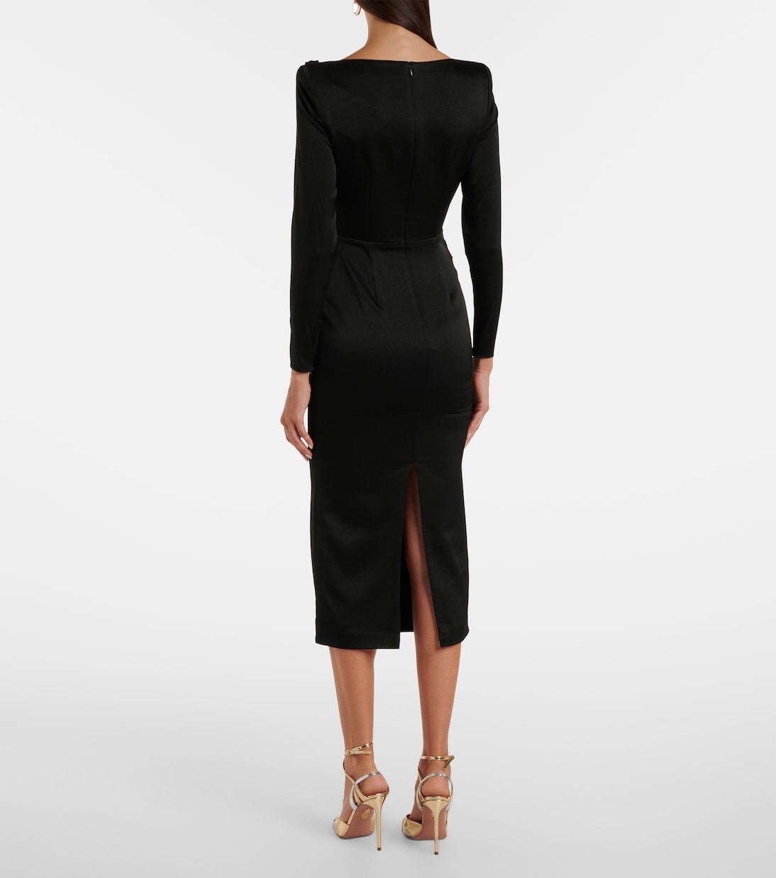 Asymmetric draped midi dress | Alex Perry