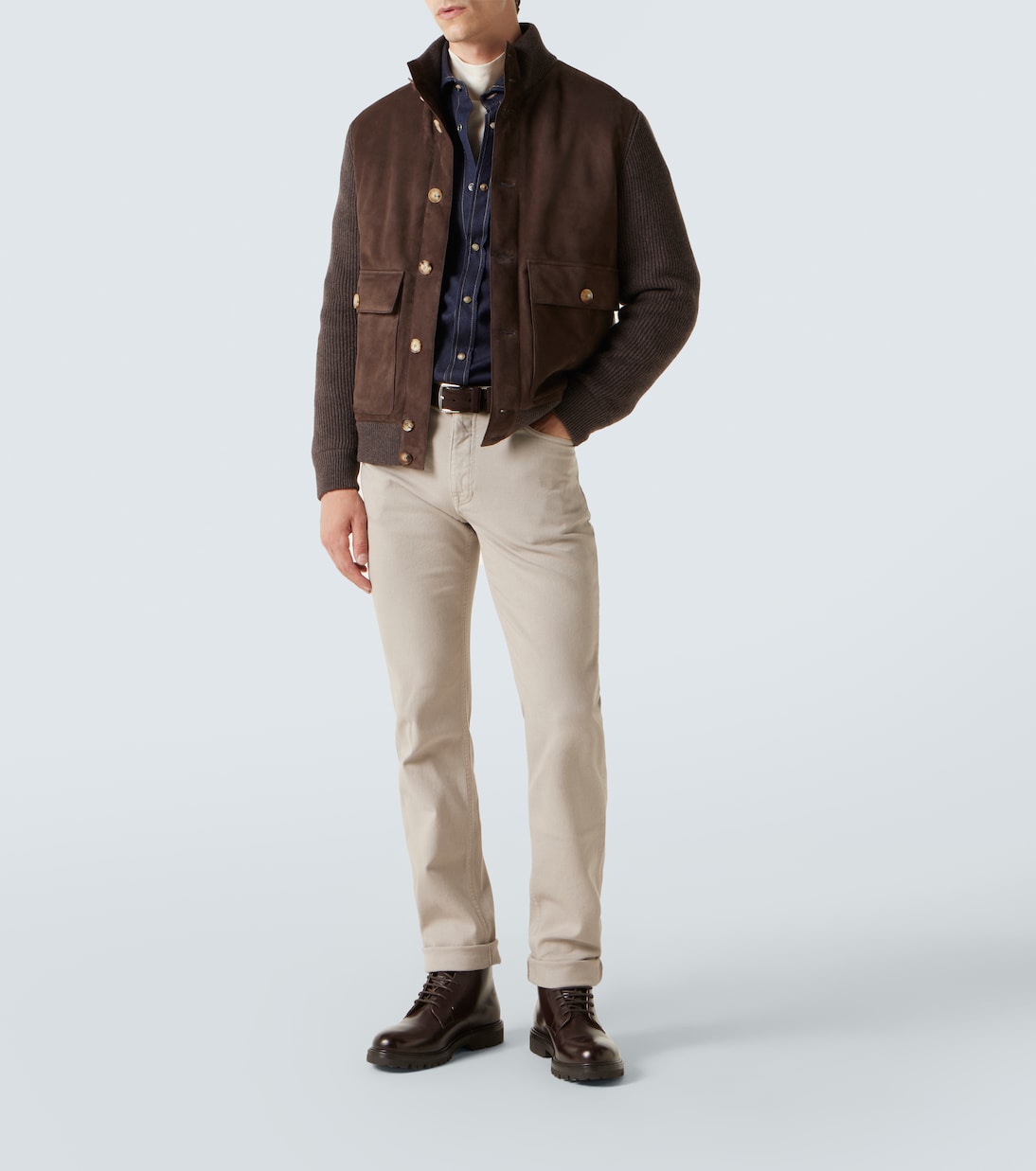 Suede blouson | Brunello Cucinelli
