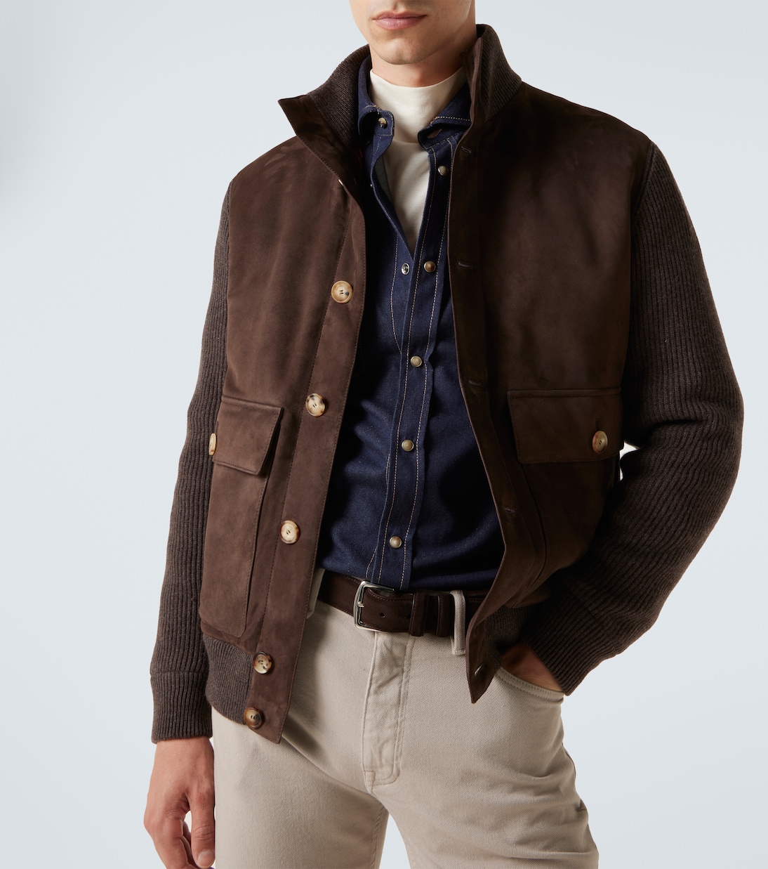 Suede blouson | Brunello Cucinelli
