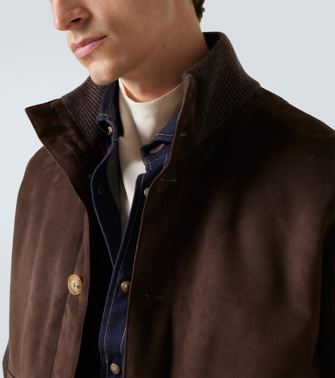 Suede blouson | Brunello Cucinelli