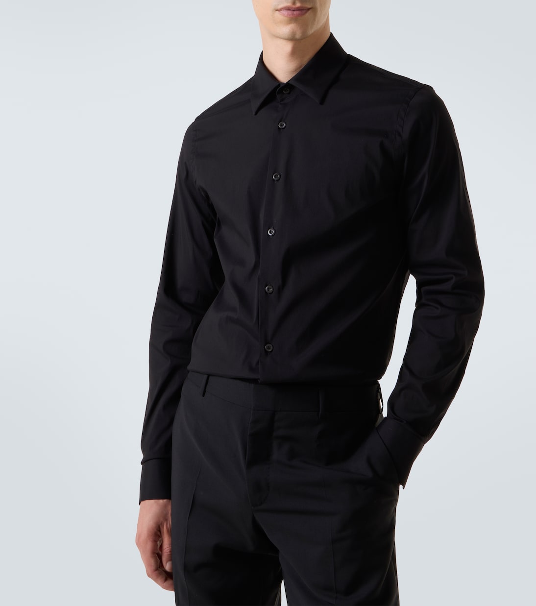 Cotton-blend shirt | Prada