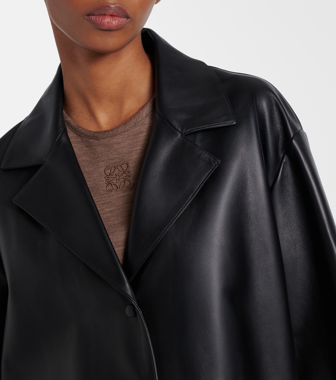 Giacca in pelle con suede | Loewe