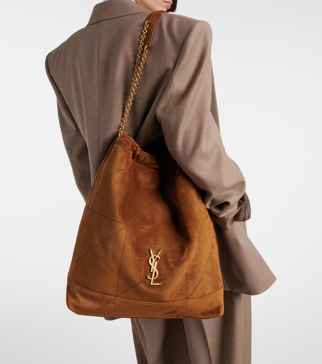 Jamie Cassandre Large suede shoulder bag | Saint Laurent