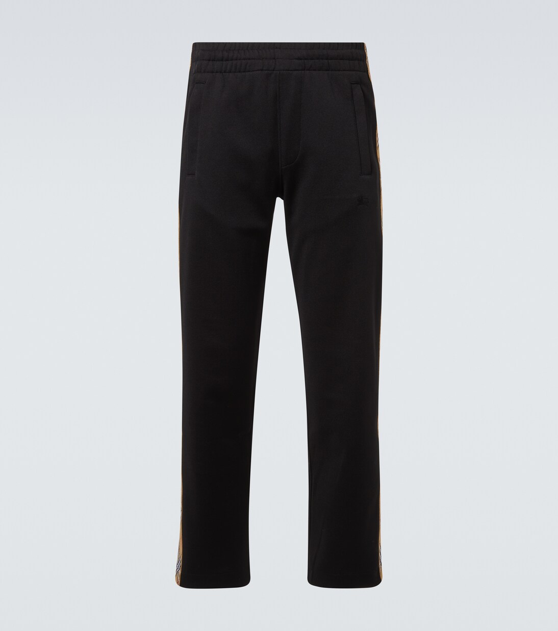 Burberry Check cotton-blend jersey track pants | Burberry