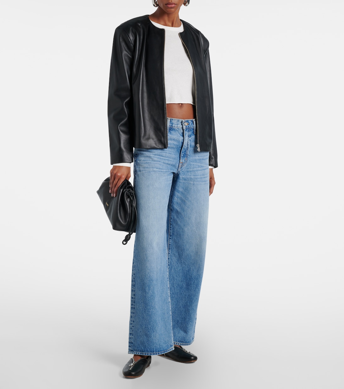 Jean ample Selena à taille mi-haute | Slvrlake