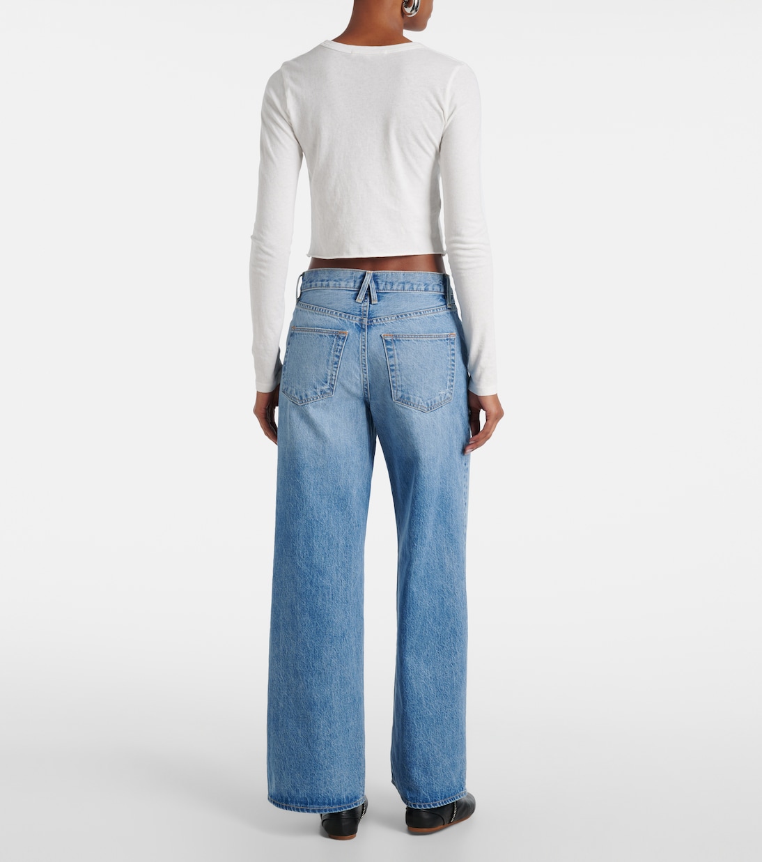 Jean ample Selena à taille mi-haute | Slvrlake