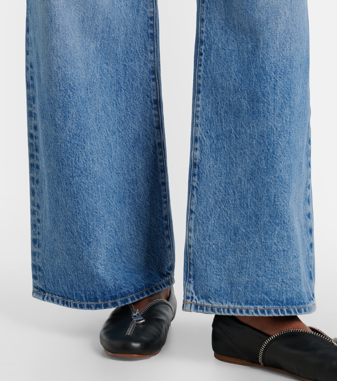 Jean ample Selena à taille mi-haute | Slvrlake