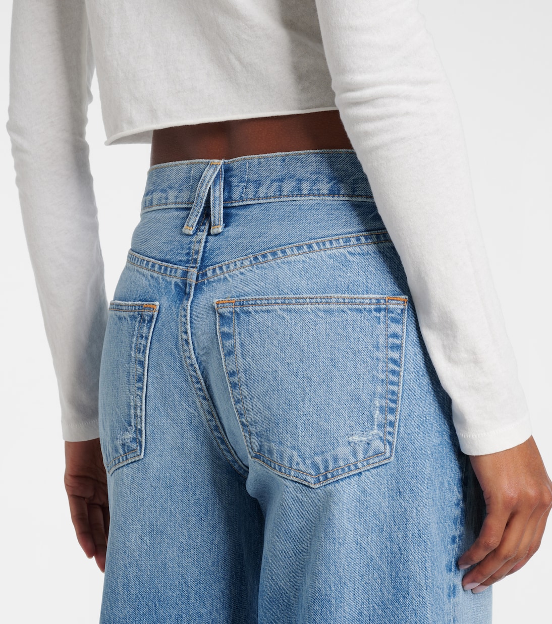 Jean ample Selena à taille mi-haute | Slvrlake
