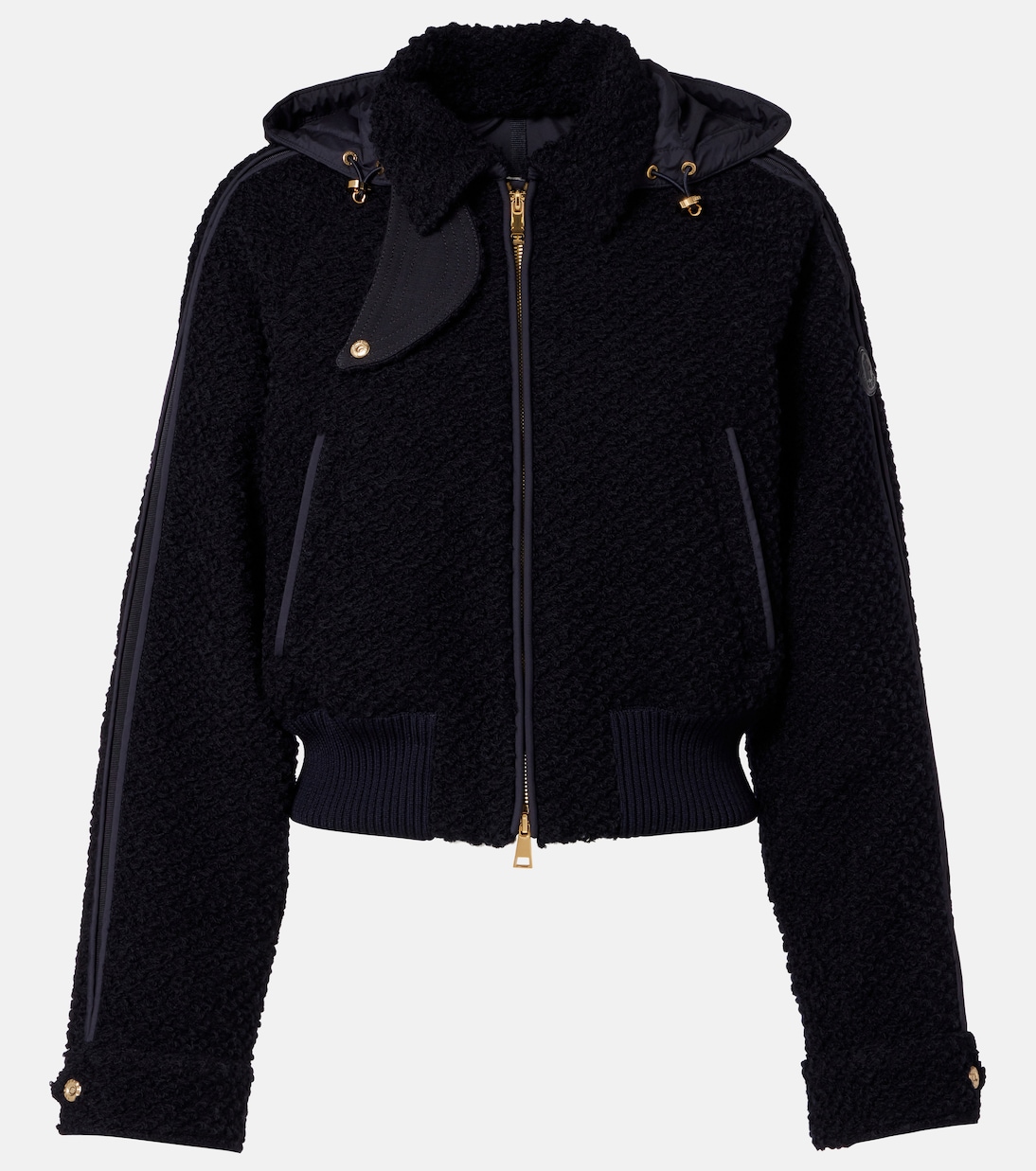 Piumino in lana vergine con cappuccio  | Moncler