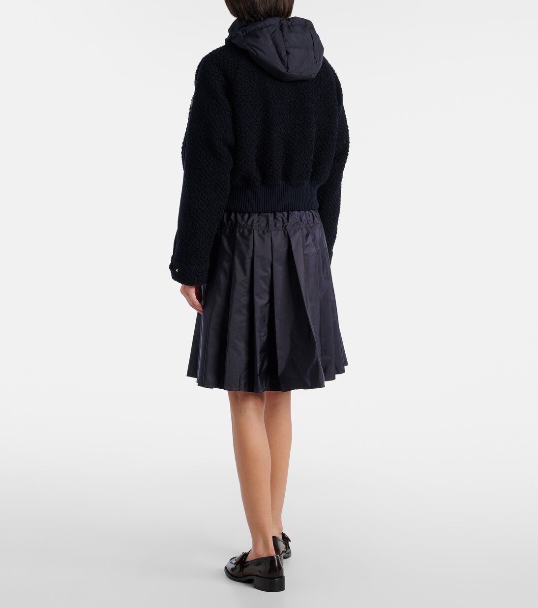 Piumino in lana vergine con cappuccio  | Moncler