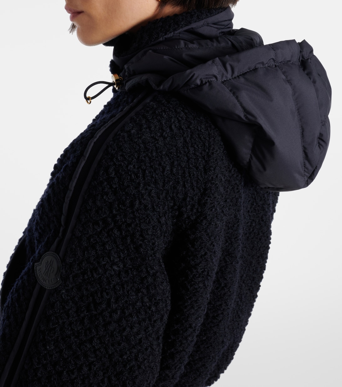 Piumino in lana vergine con cappuccio  | Moncler