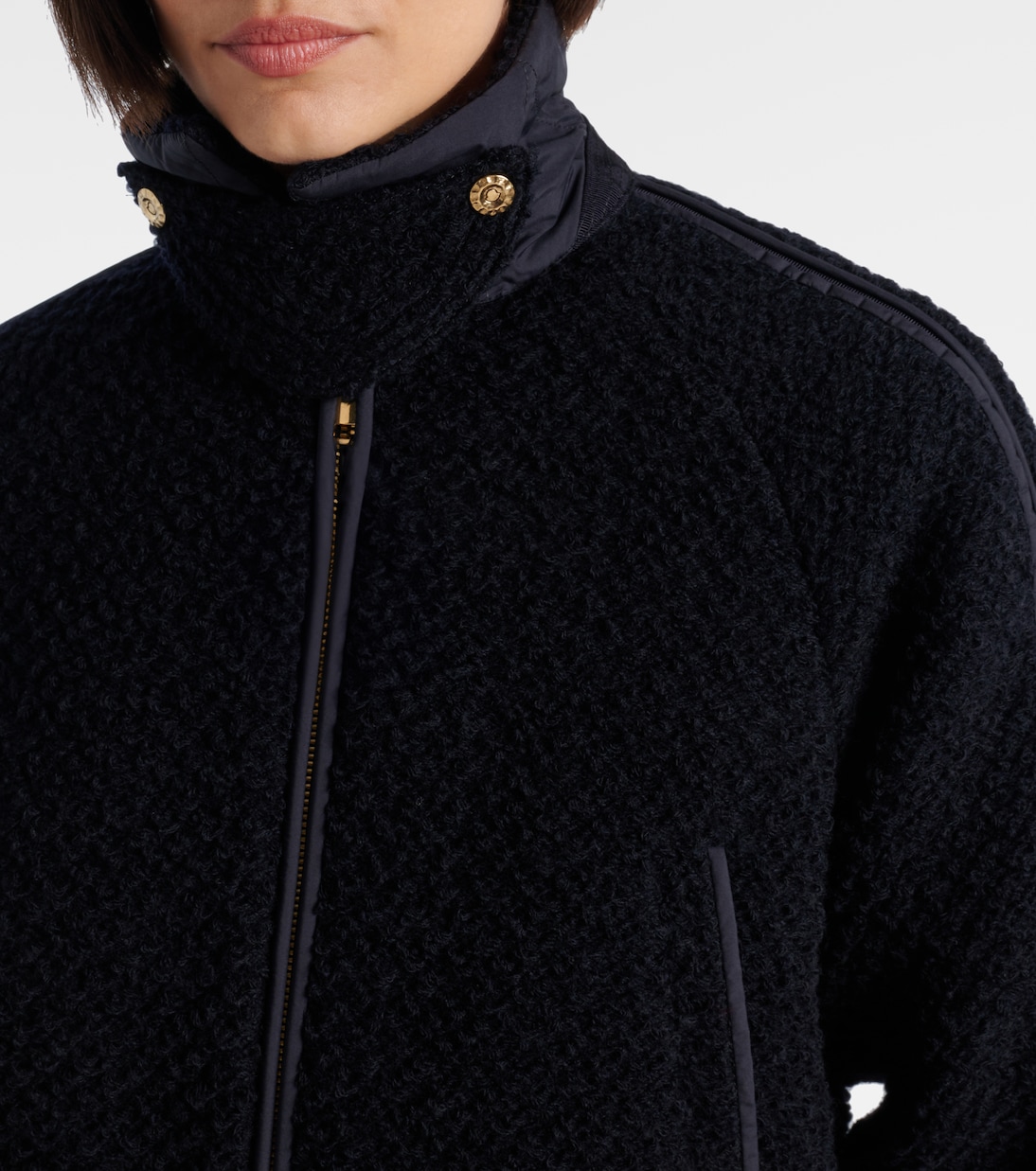 Piumino in lana vergine con cappuccio  | Moncler
