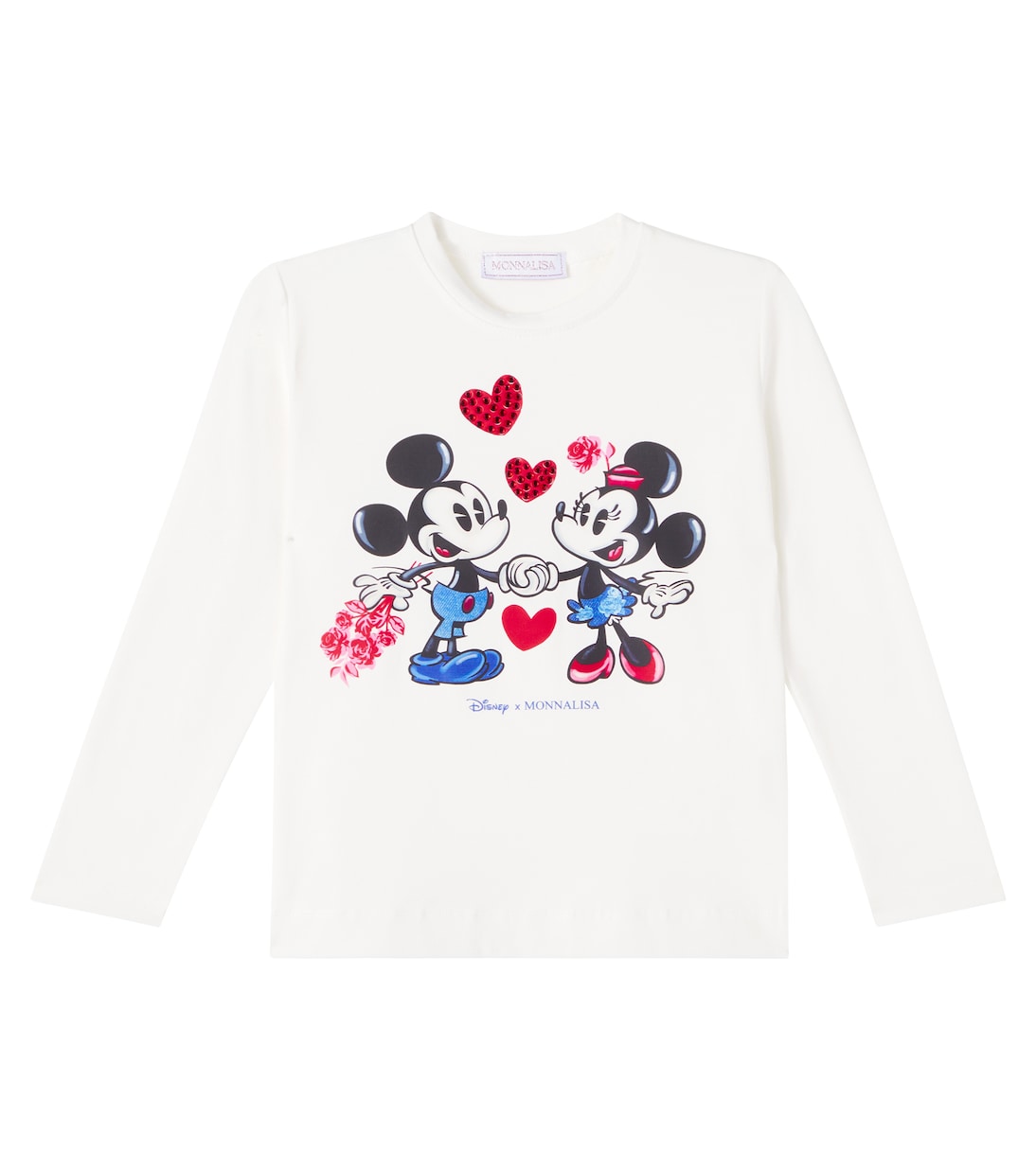 X Disney®缀饰棉质混纺T恤 | Monnalisa