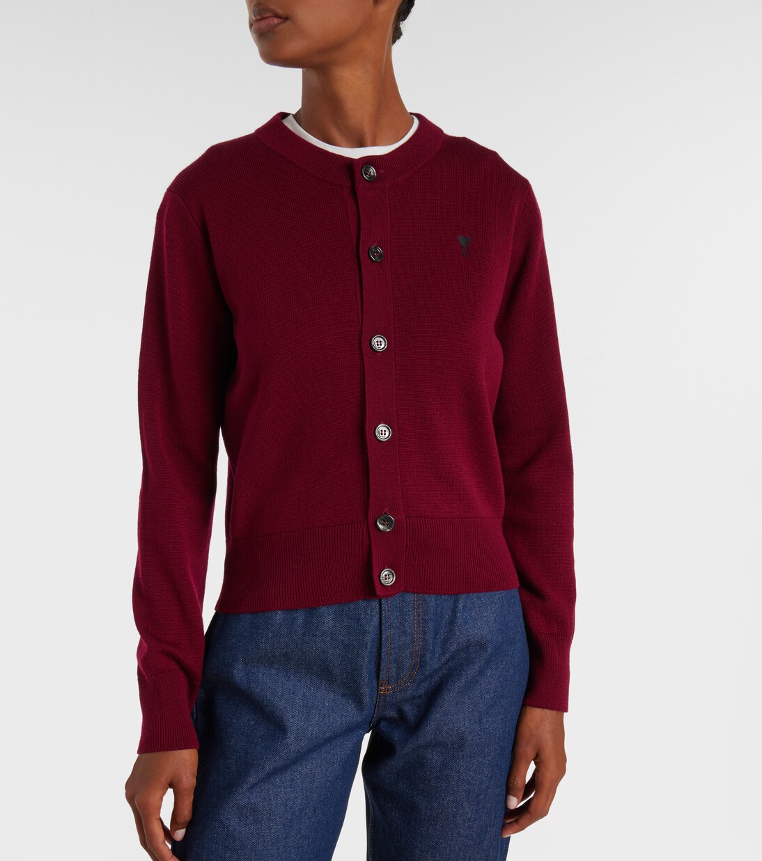 Ami De Cœur wool cardigan | Ami Paris