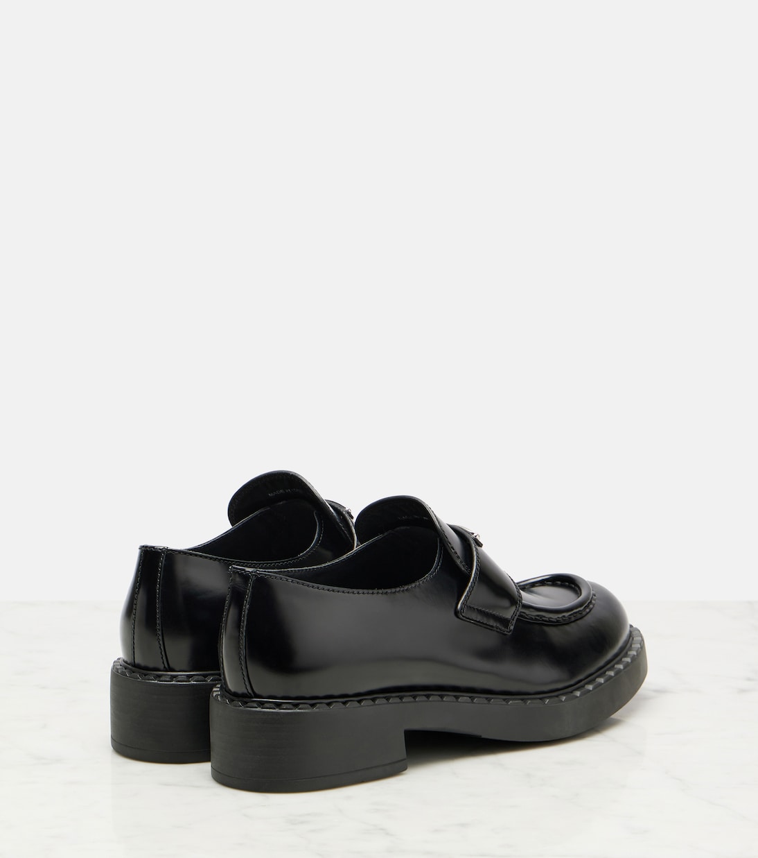 Loafers Chocolate aus Leder | Prada