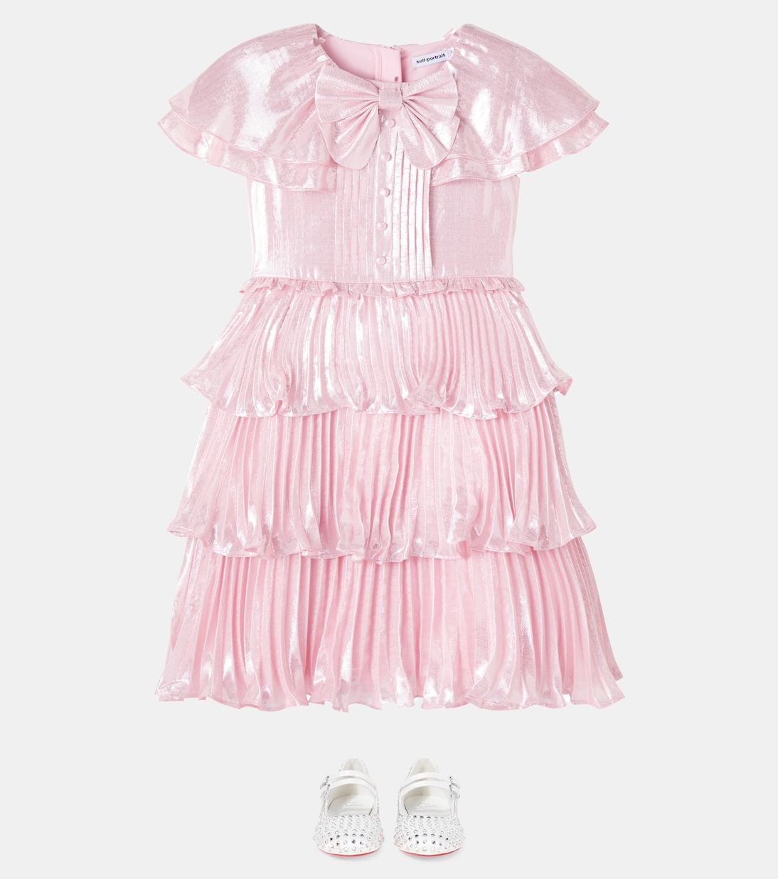 Kleid aus einem Seidengemisch | Self-Portrait Kids