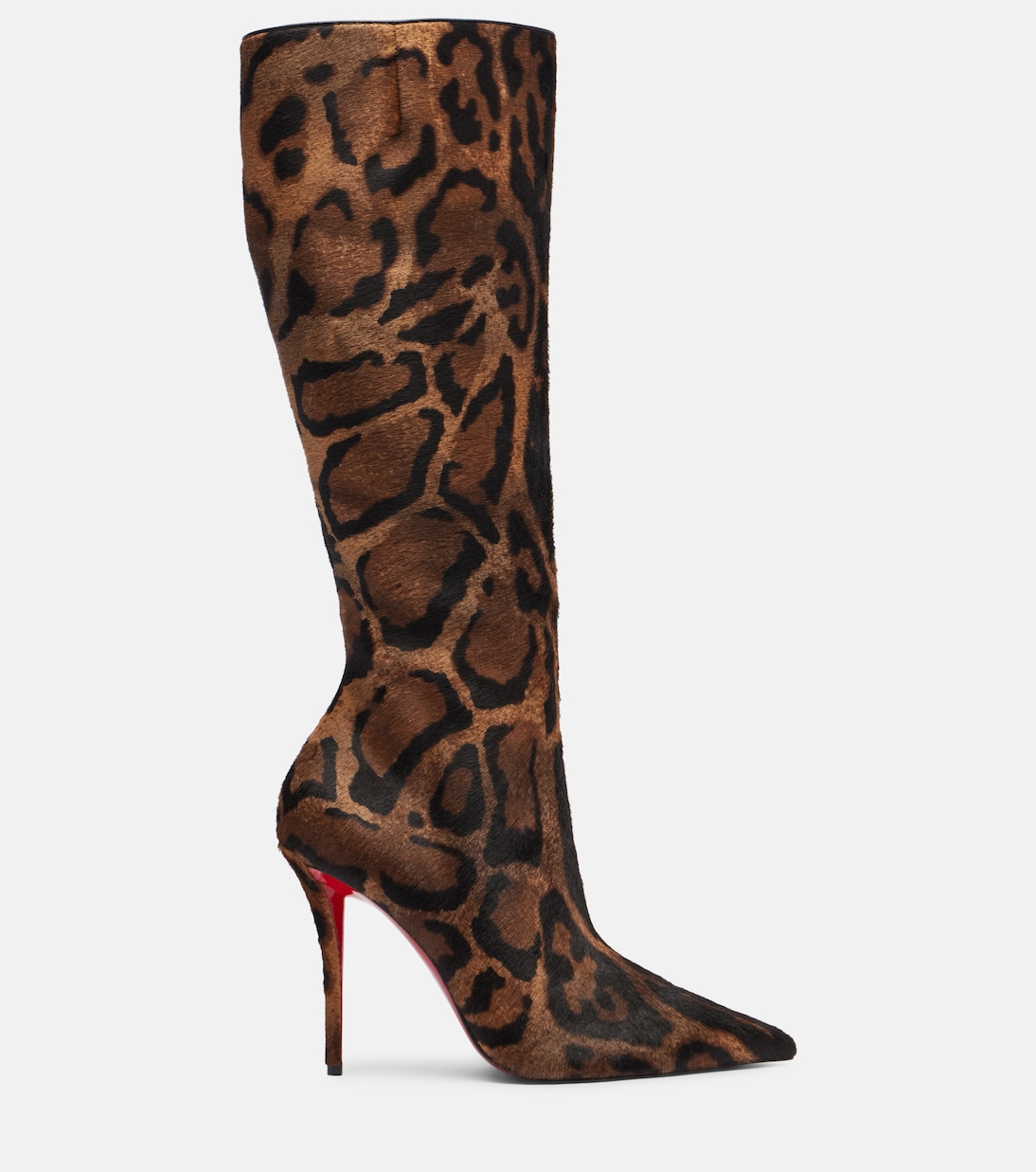 Miss Z 100 calf hair knee-high boots | Christian Louboutin