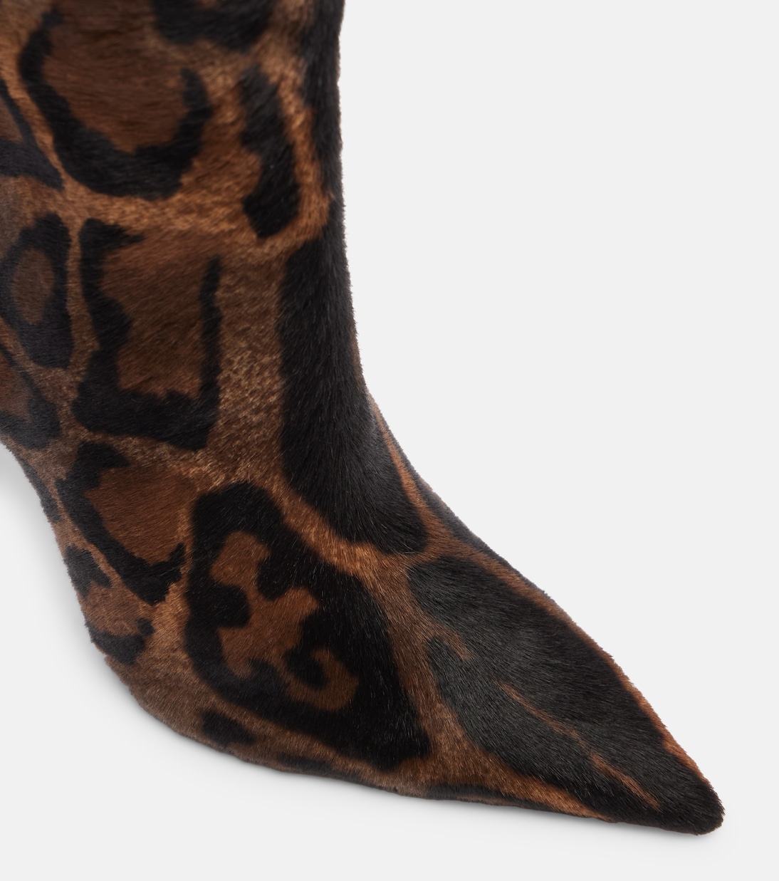 Miss Z 100 calf hair knee-high boots | Christian Louboutin