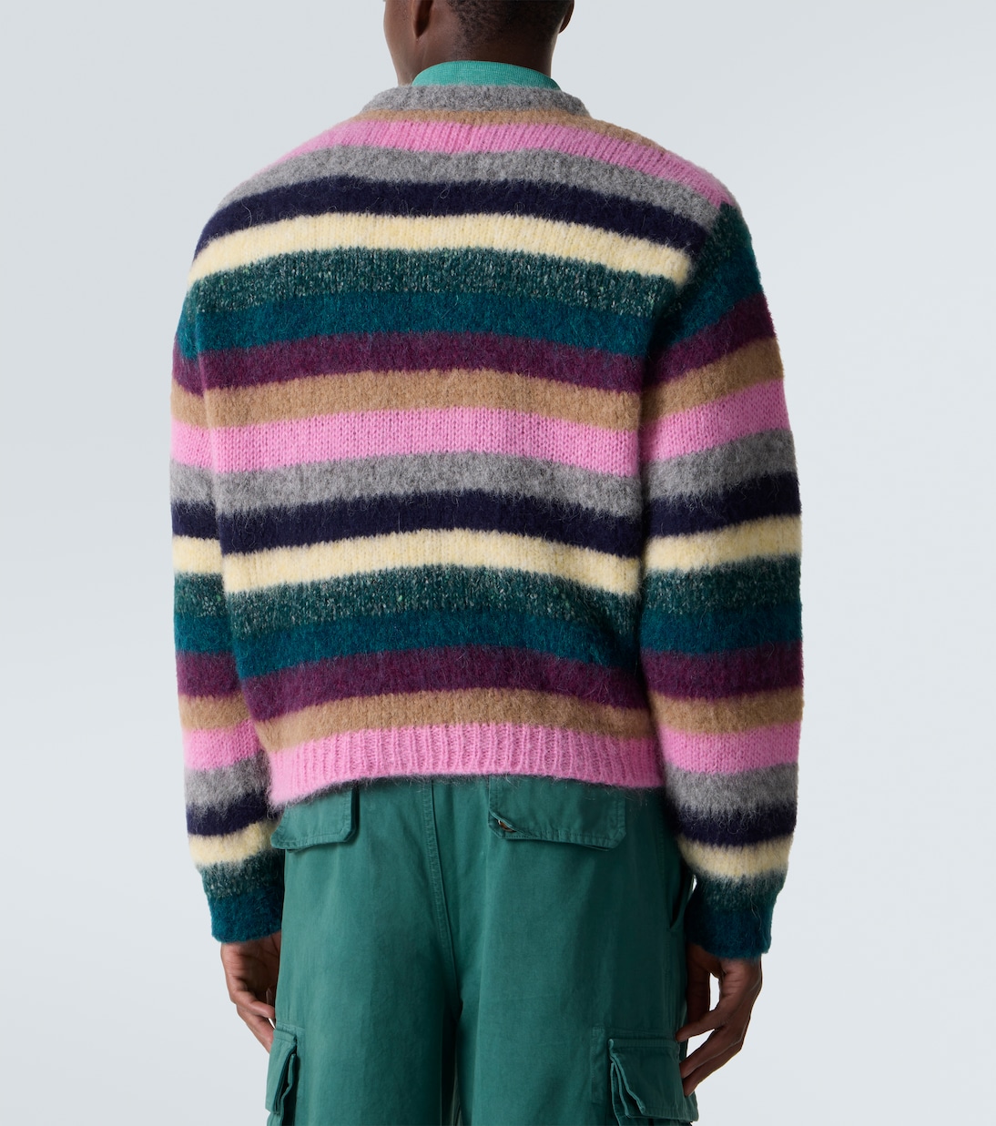 Pull rayé en laine et mohair | ERL