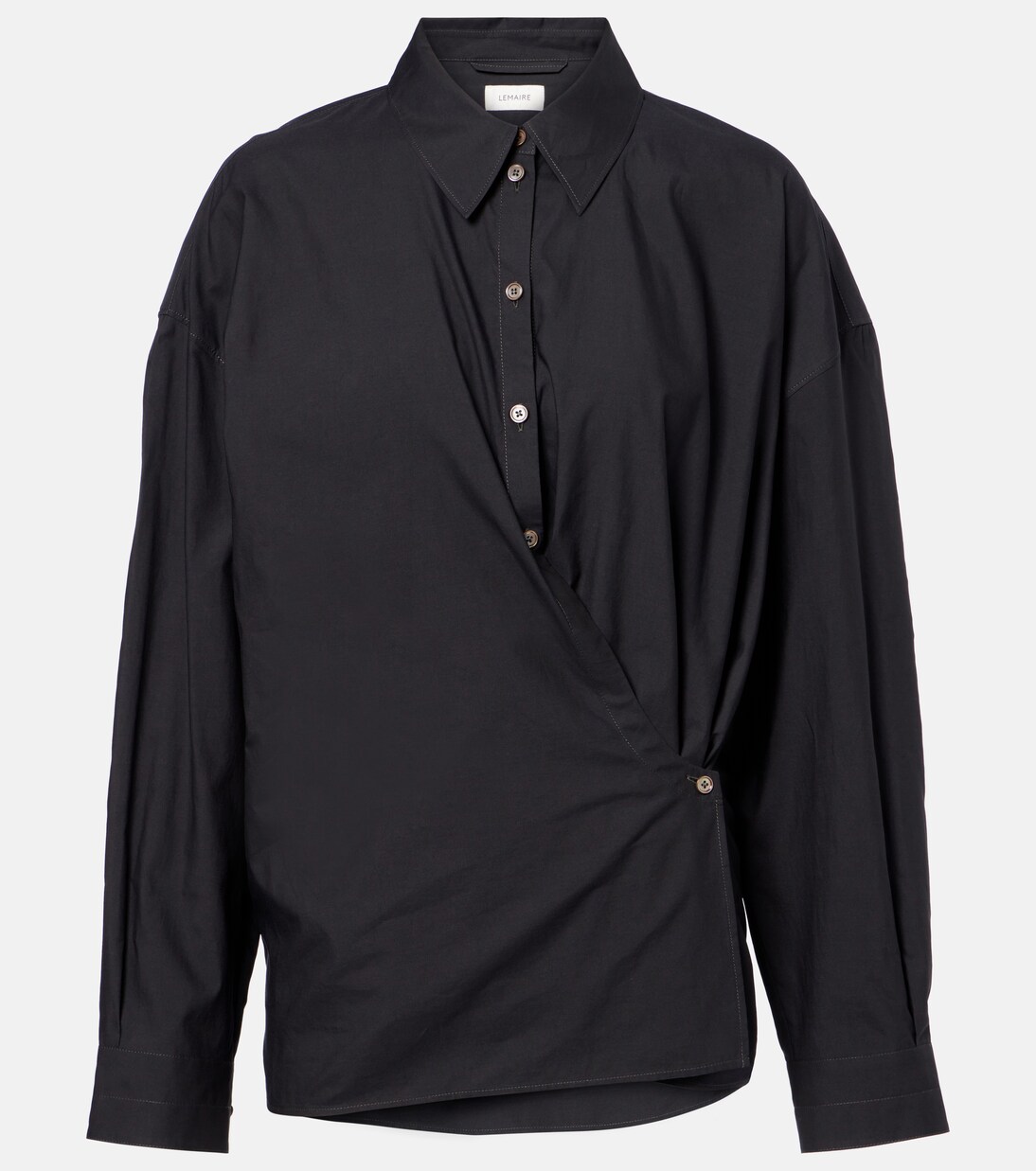 Chemise Twisted en coton et soie | Lemaire