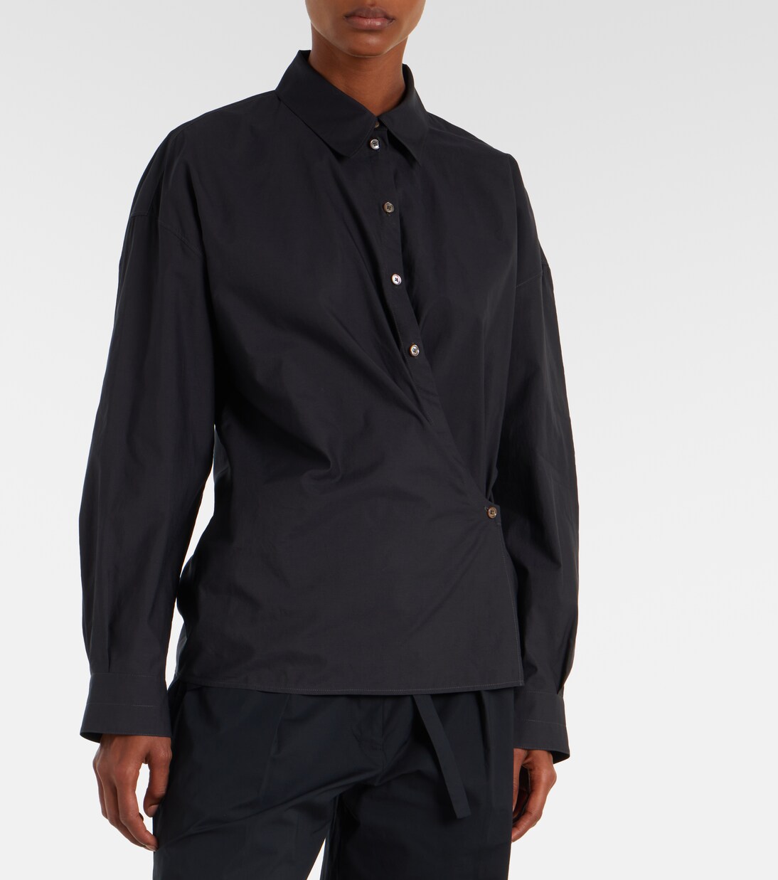Chemise Twisted en coton et soie | Lemaire