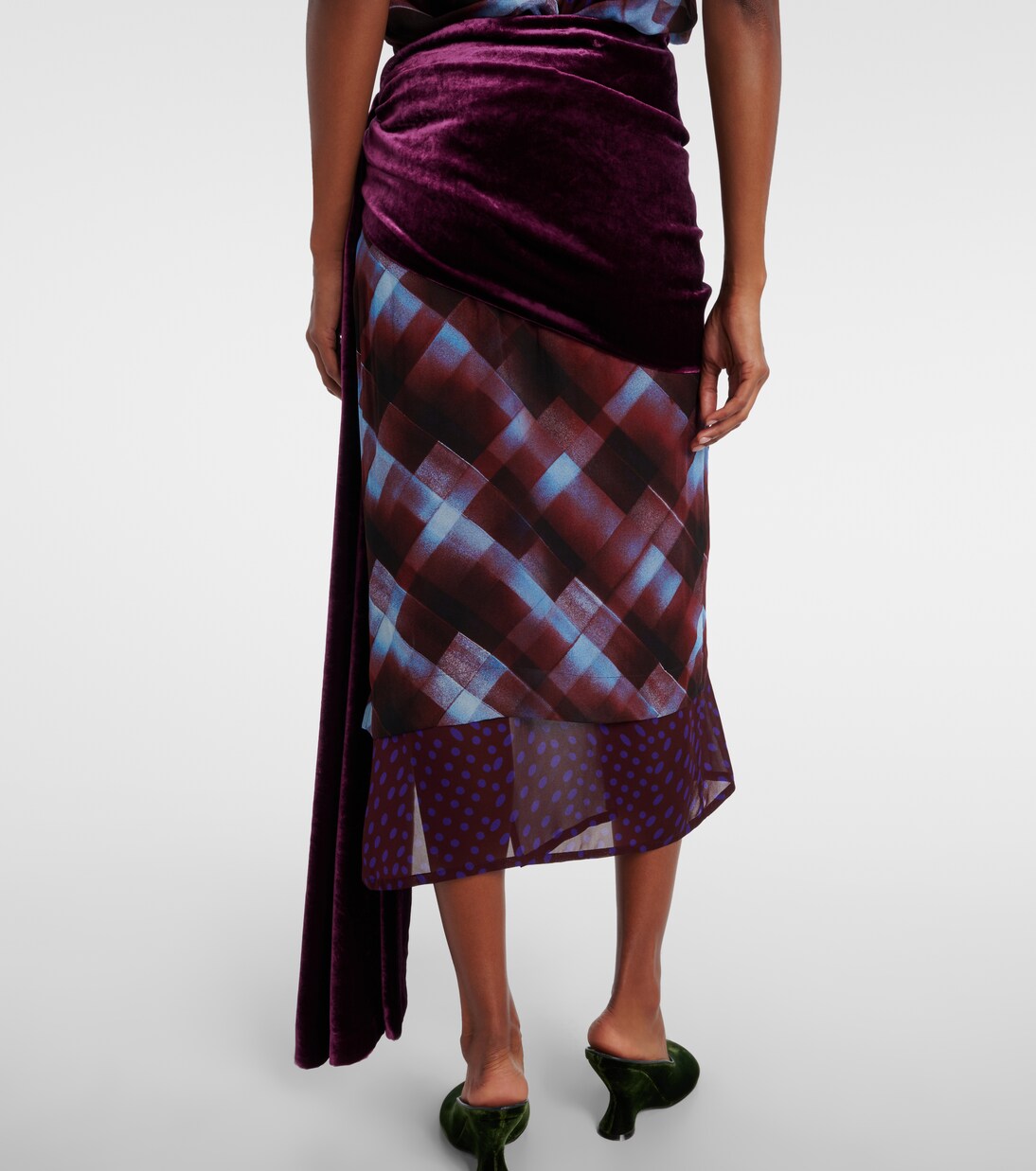 Draped midi skirt | Dries Van Noten