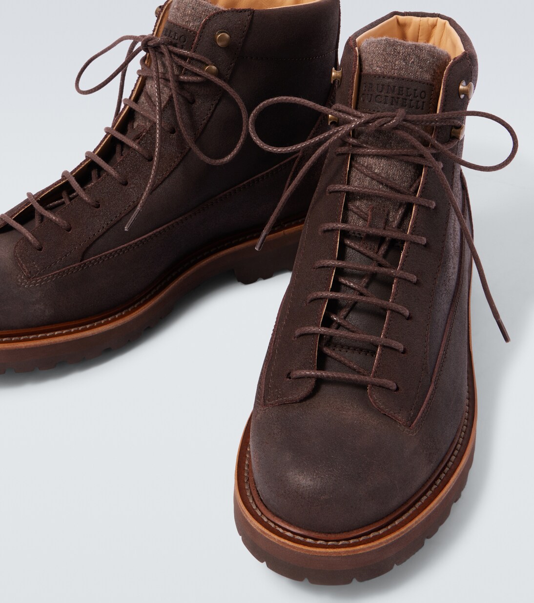 Schnürstiefel aus Leder | Brunello Cucinelli