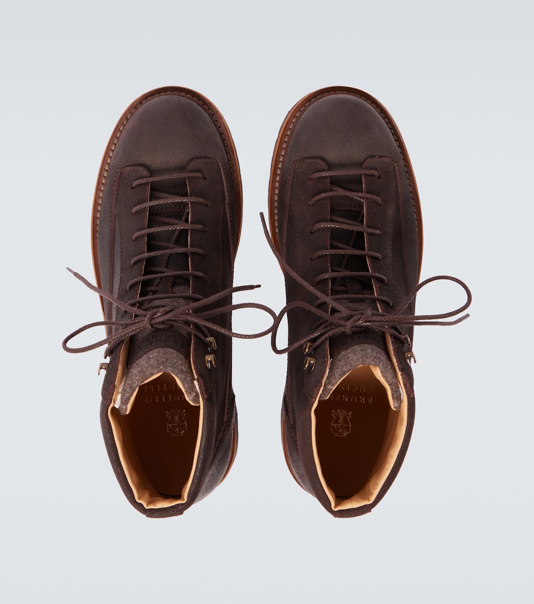 Schnürstiefel aus Leder | Brunello Cucinelli