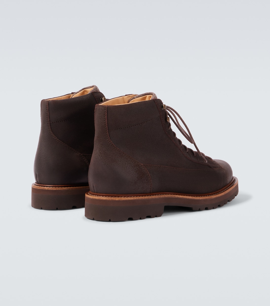 Schnürstiefel aus Leder | Brunello Cucinelli