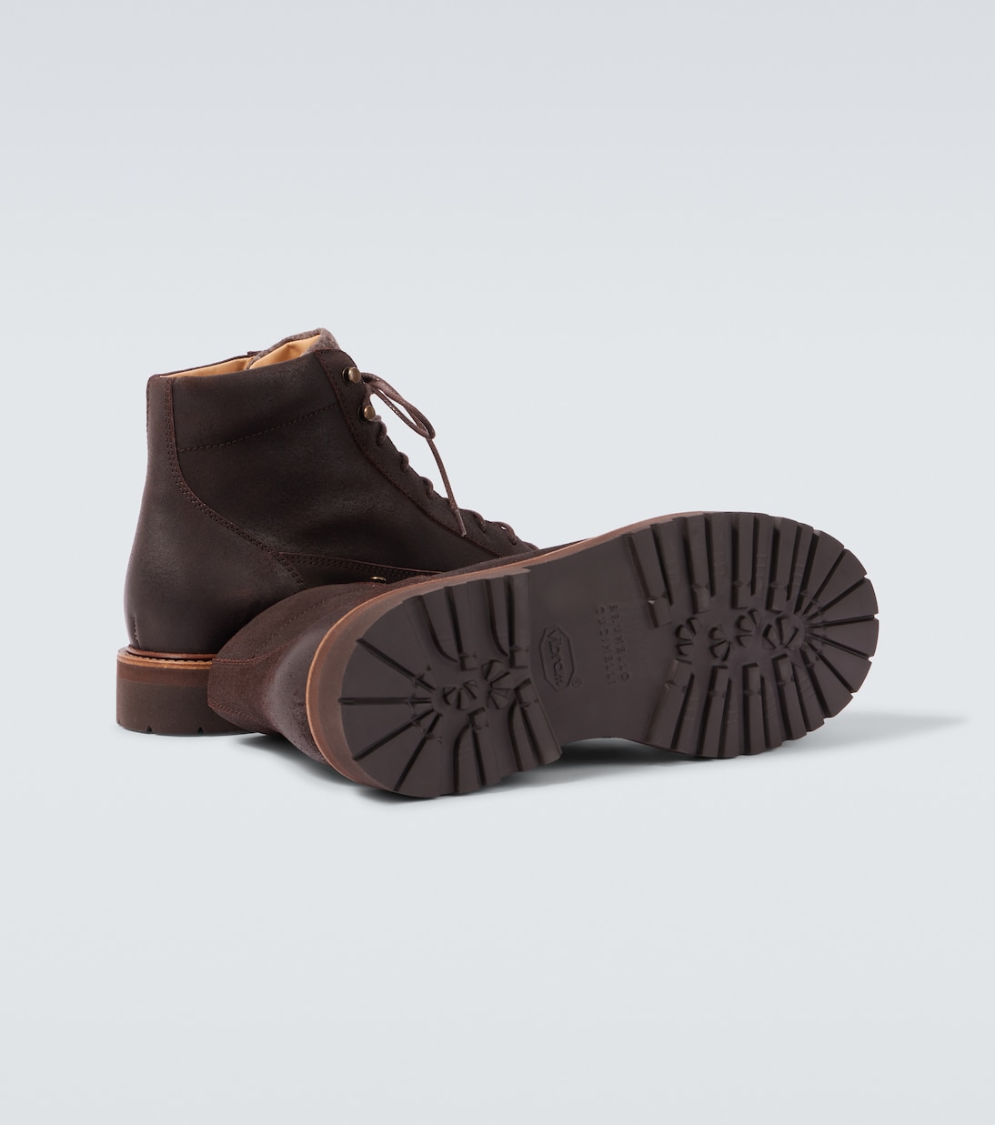 Schnürstiefel aus Leder | Brunello Cucinelli