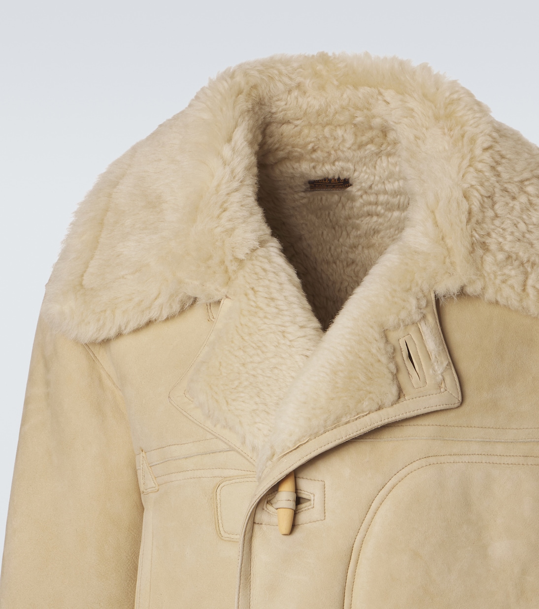Shearling-lined suede coat | RRL